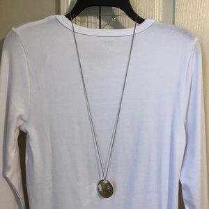 Long Silver Necklace